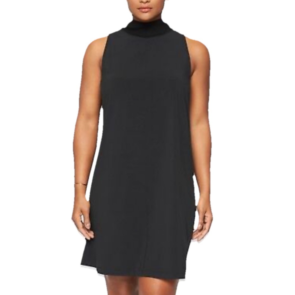 Athleta Elegant Black Sleeveless Mini Dress